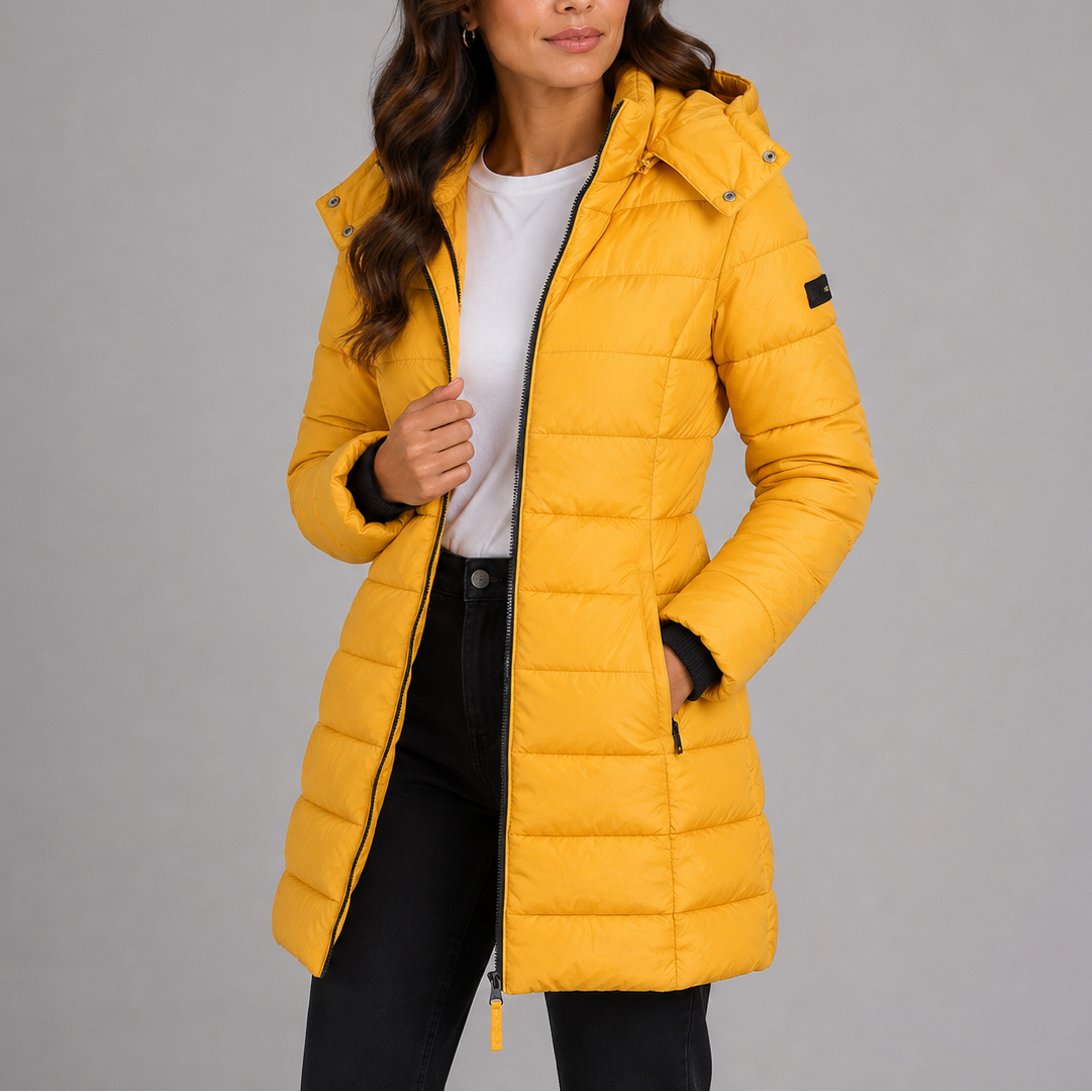 Women's Long Hooded Puffer Jacket