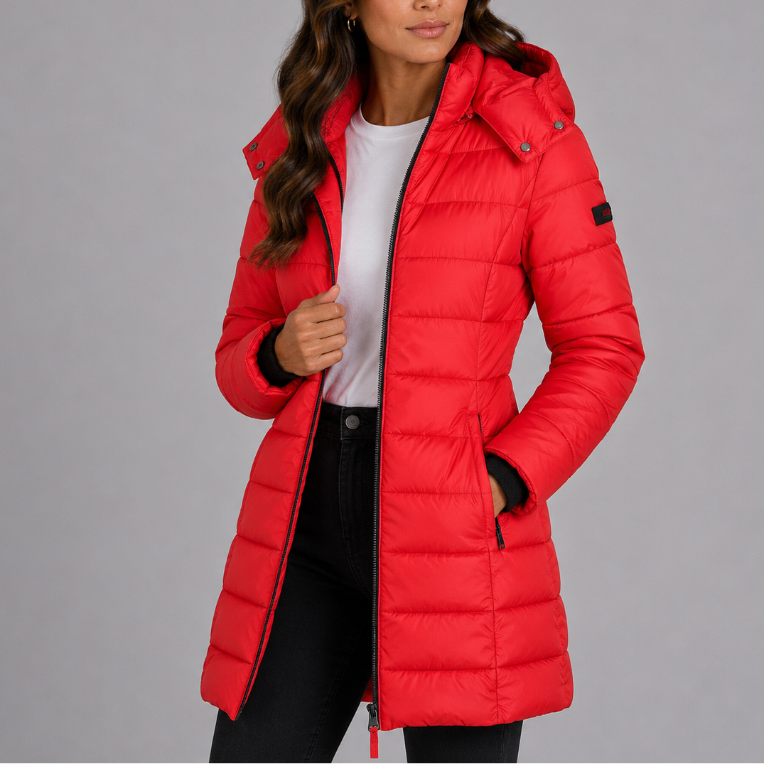 Women's Long Hooded Puffer Jacket