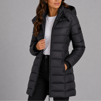 Women's Long Hooded Puffer Jacket