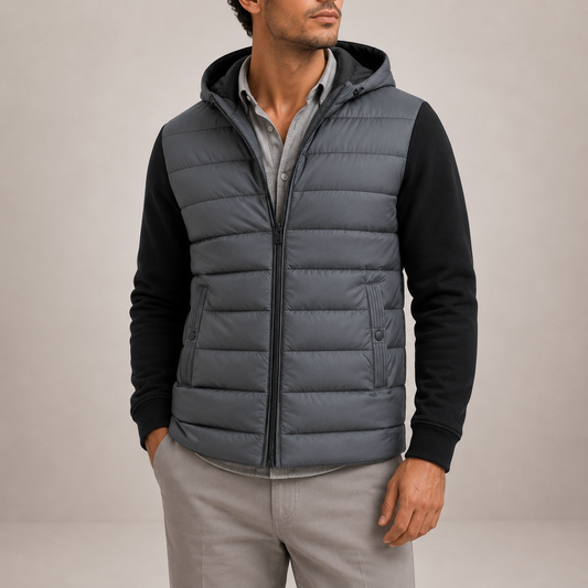 Men's Lightweight Hooded Puffer Jacket
