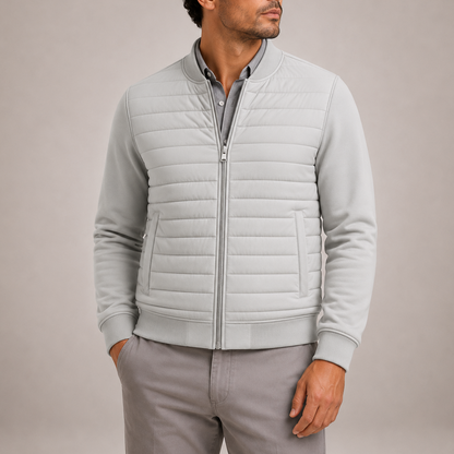 Men's Lightweight Quilted Bomber Jacket