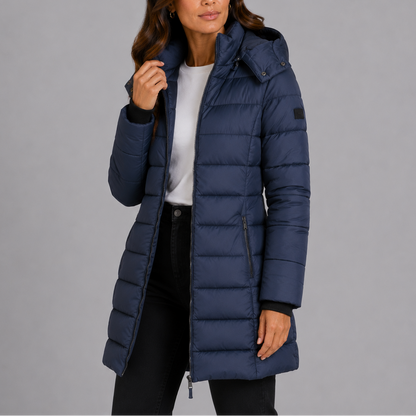 Women's Long Hooded Puffer Jacket