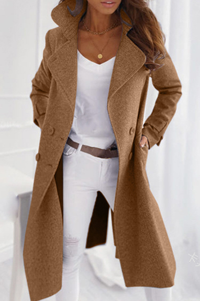 Women's Long Open Wool Coat