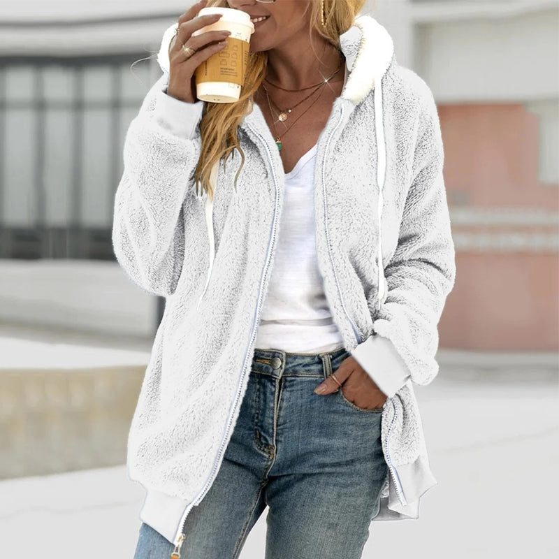 Women's Oversized Sherpa Fleece Jacket