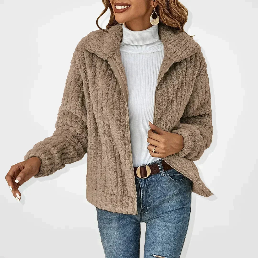 Women's Teddy Fleece Zip Jacket