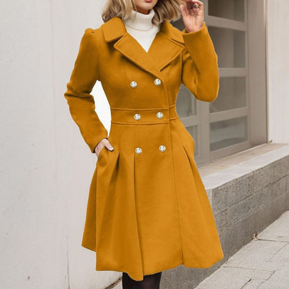 Women's Flared Double Breasted Coat