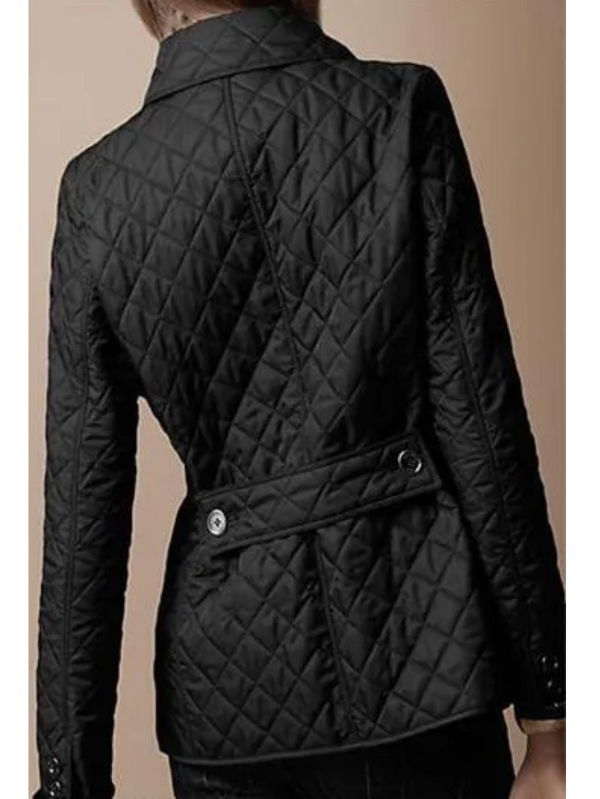 Women's Fitted Diamond Quilted Jacket