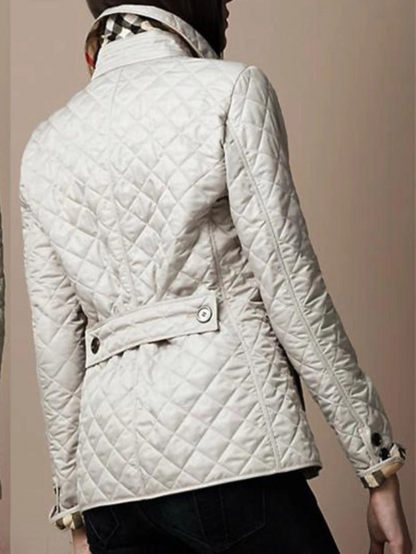 Women's Fitted Diamond Quilted Jacket