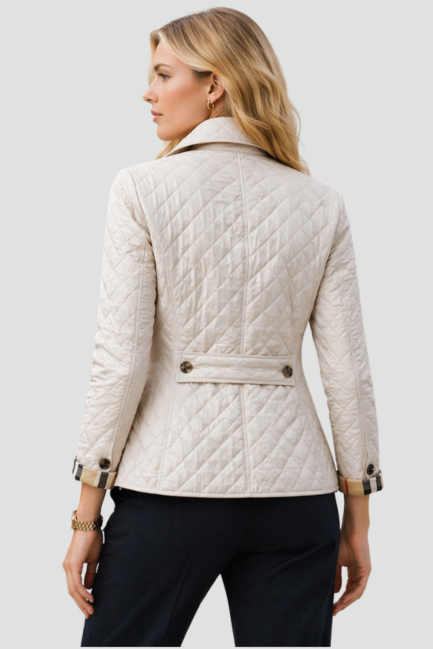 Women's Quilted Fitted Diamond Jacket
