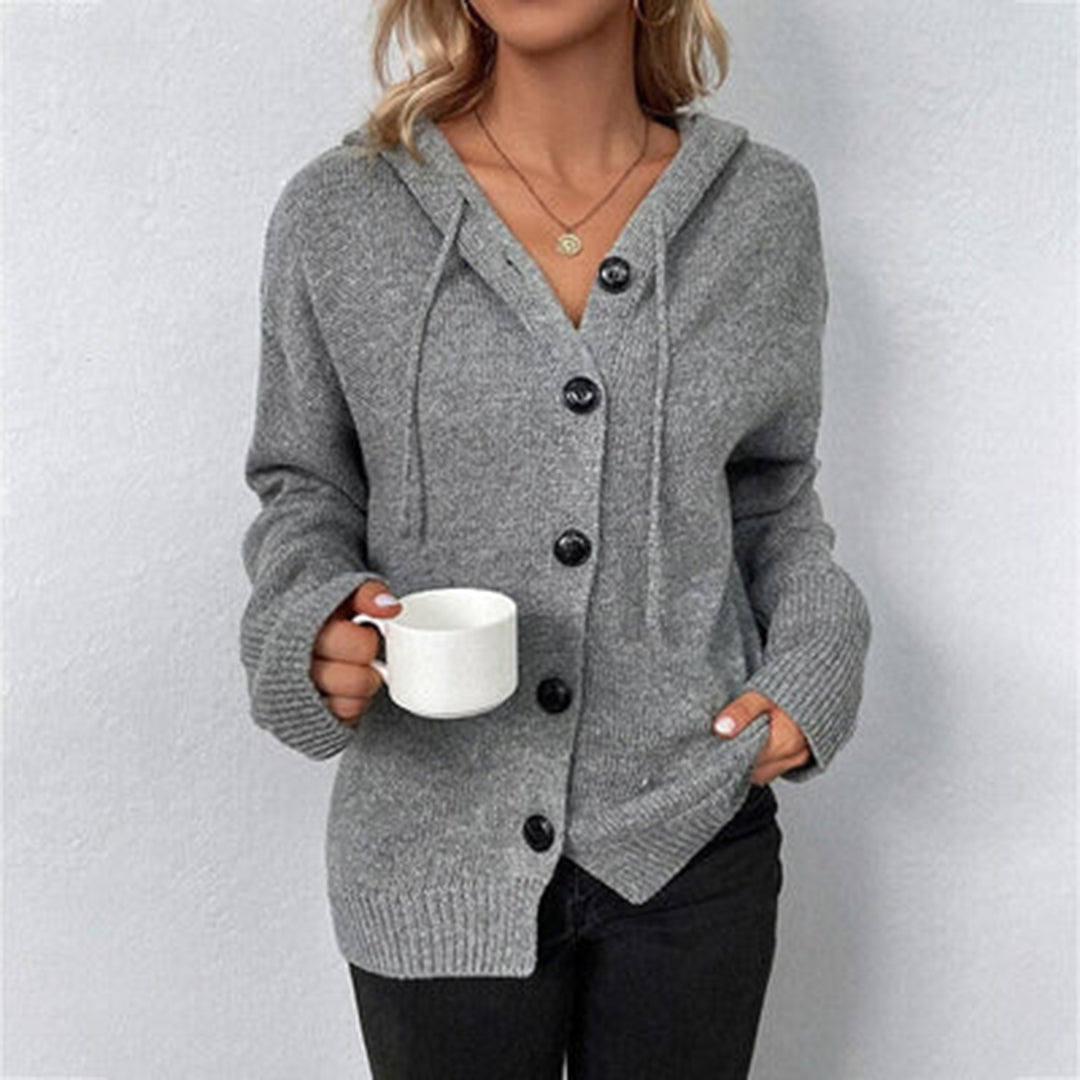 Women's Relaxed Hooded Knit Cardigan