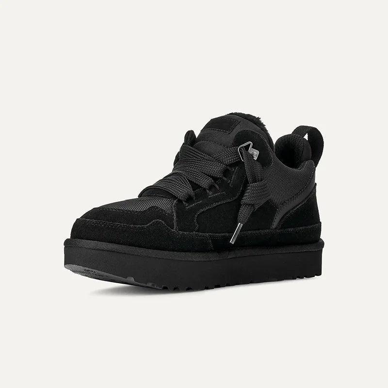 Women's Fleece-Lined Suede Trainers