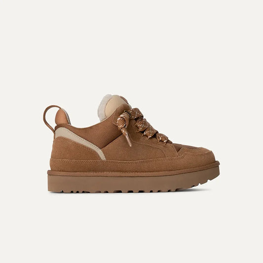 Women's Fleece-Lined Suede Trainers