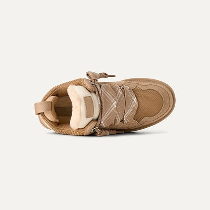 Women's Fleece-Lined Suede Trainers