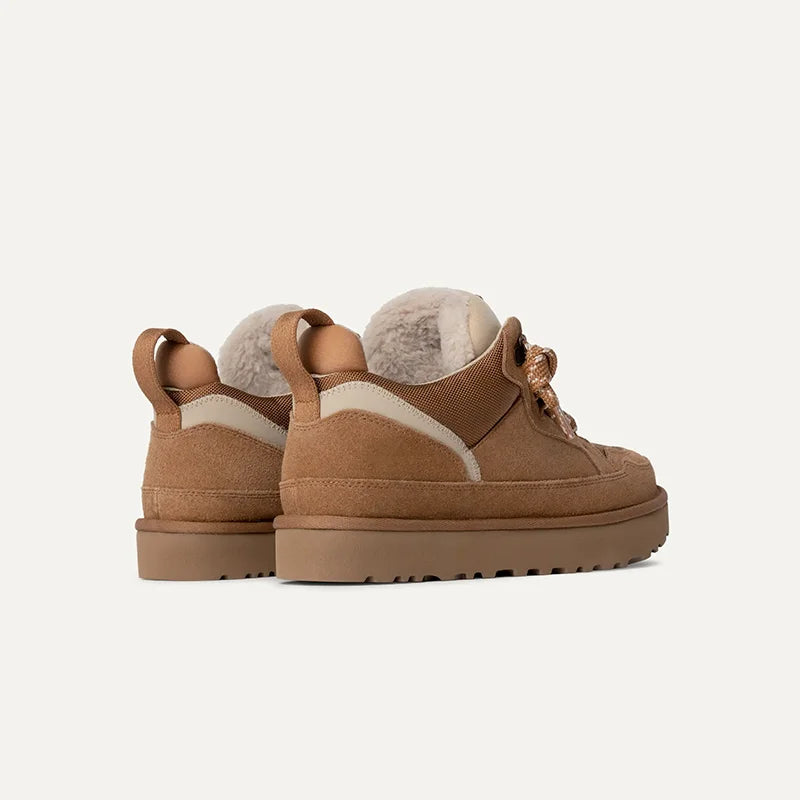 Women's Fleece-Lined Suede Trainers