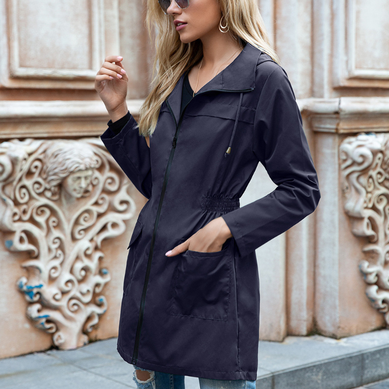 Women's Hooded Lightweight Rain Jacket