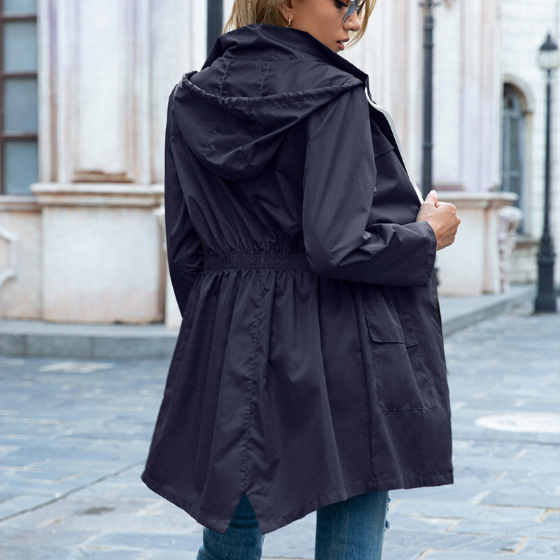 Women's Hooded Lightweight Rain Jacket