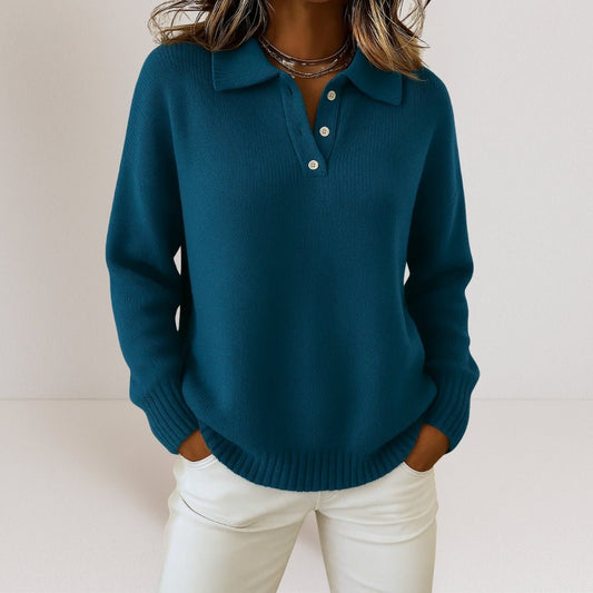 Women's Polo Collar Jumper