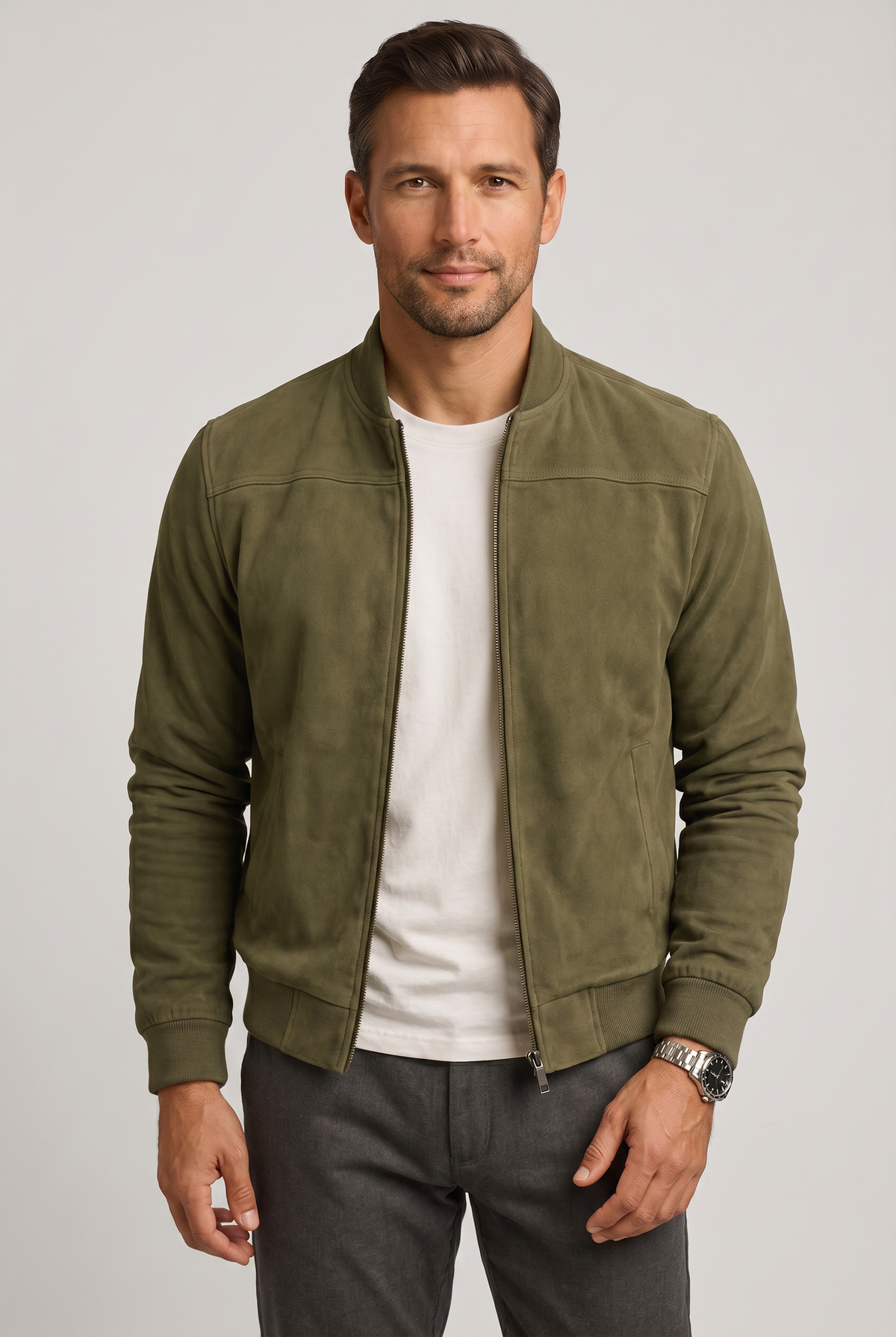 Men's Casual Lightweight Bomber Jacket