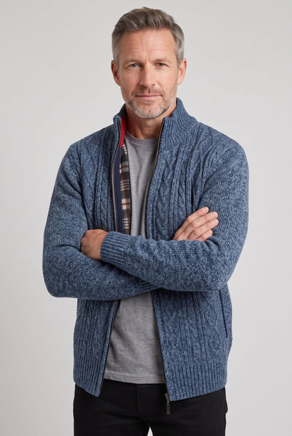 Men's Fleece Lined Zip Cardigan