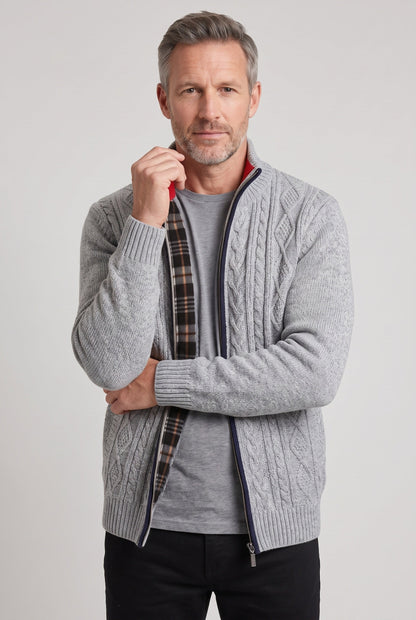 Men's Fleece Lined Zip Cardigan