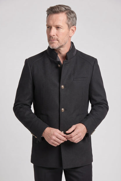 Men's Mid Length Button Coat