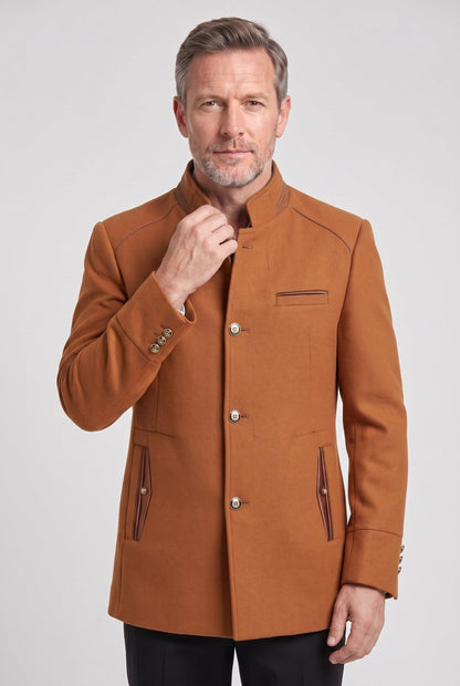 Men's Mid Length Button Coat