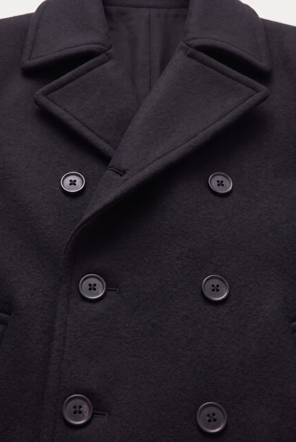 Men's Double Breasted Peacoat Jacket