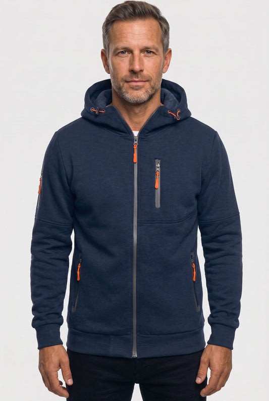 Men's Full Zip Pocket Hoodie