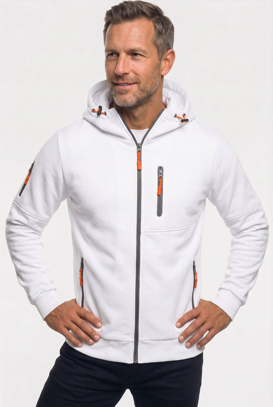 Men's Full Zip Pocket Hoodie