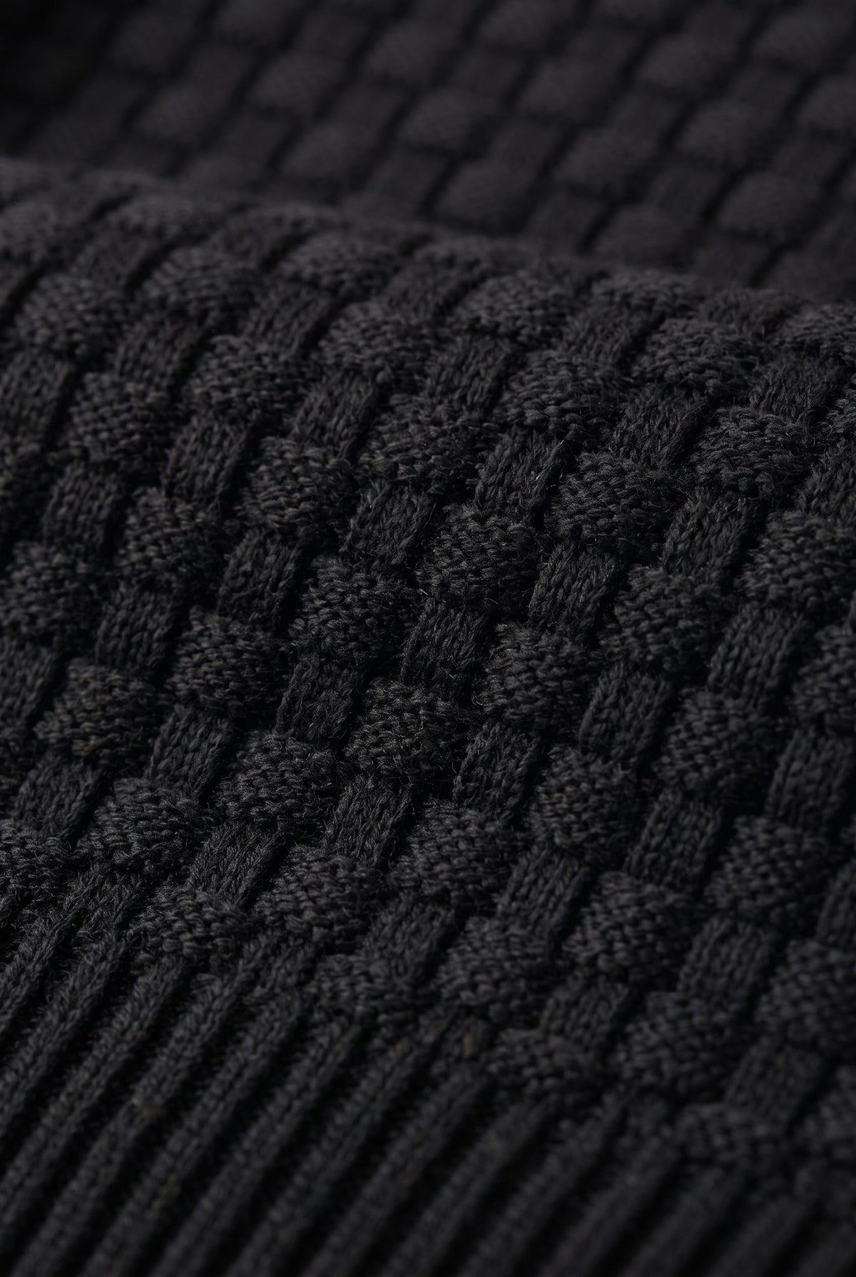 Men's Waffle Knit Pullover Hoodie
