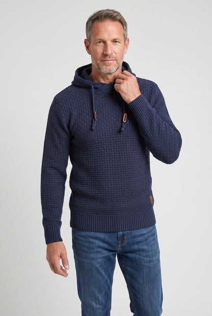 Men's Waffle Knit Pullover Hoodie