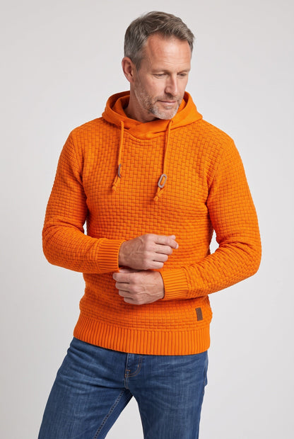 Men's Waffle Knit Pullover Hoodie