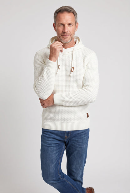 Men's Waffle Knit Pullover Hoodie