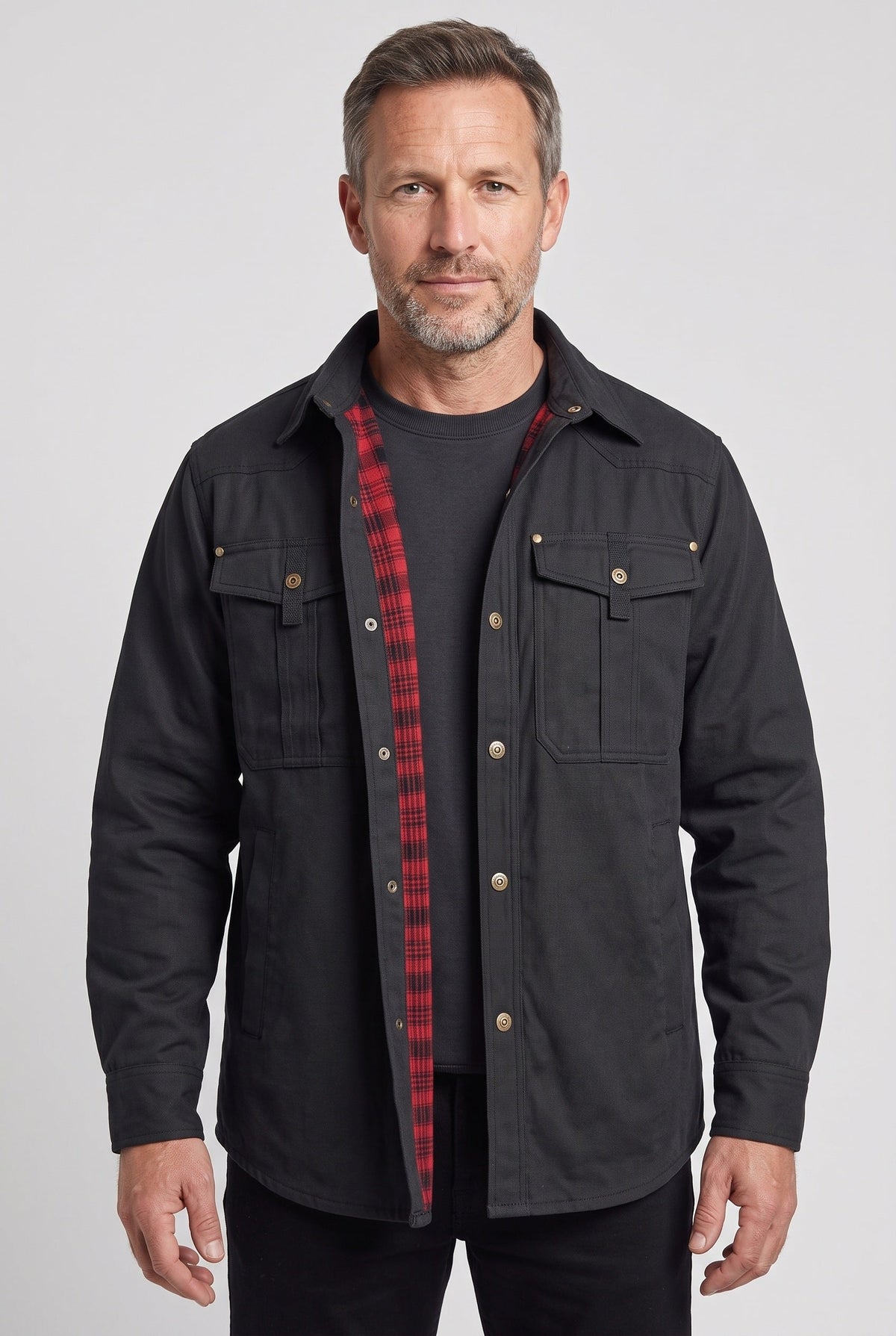 Men's Flannel Lined Utility Shacket