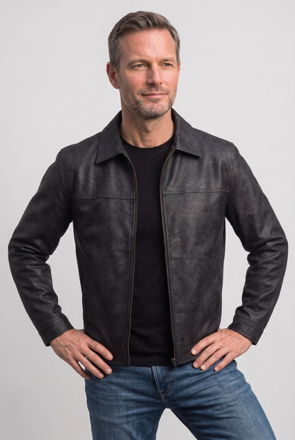 Men's Turn-Down Collar Jacket