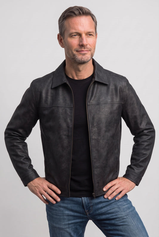 Men's Turn-Down Collar Jacket