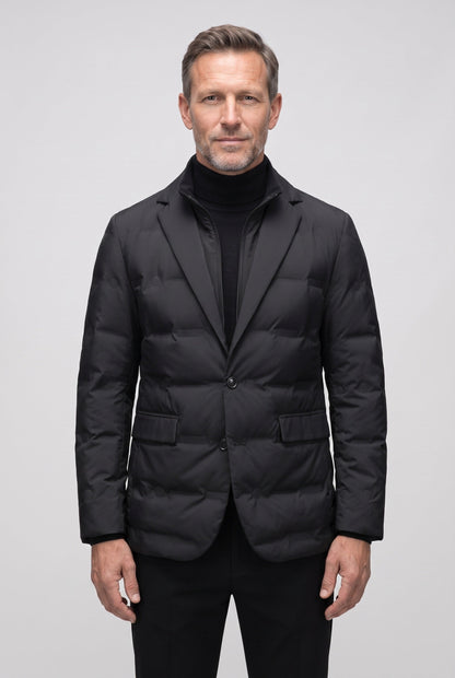 Men's Quilted Lapel Casual Jacket