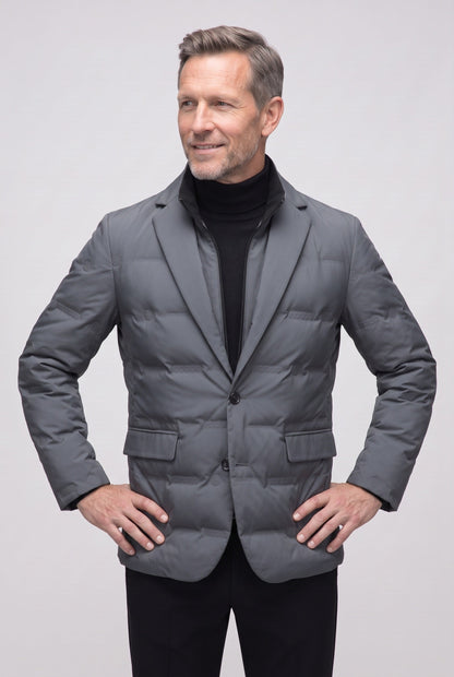 Men's Quilted Lapel Casual Jacket