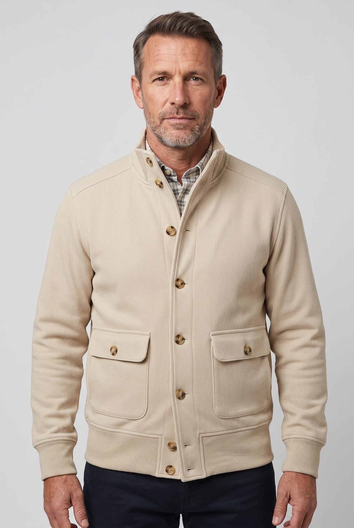 Men's Stand Collar Casual Jacket