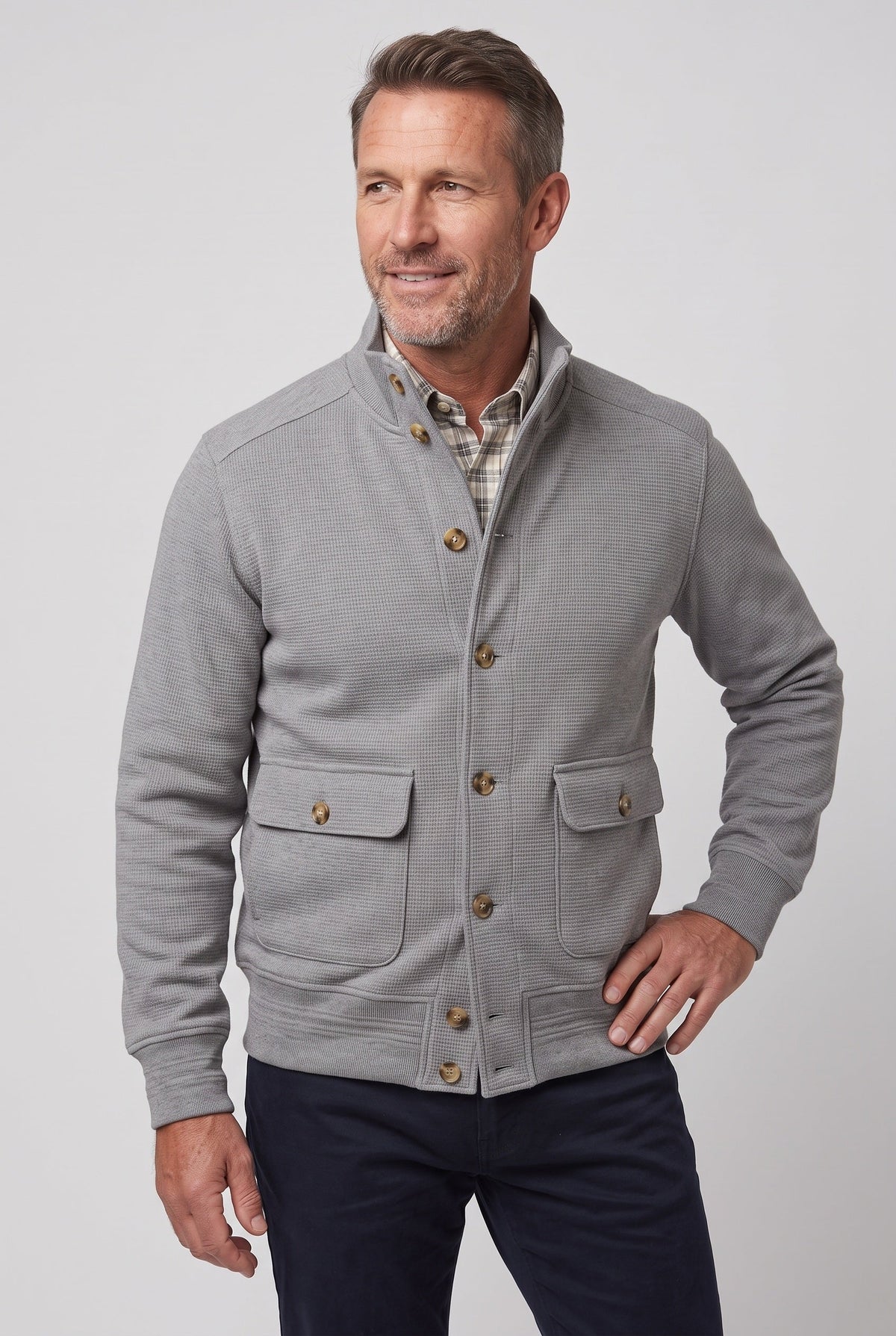Men's Stand Collar Casual Jacket