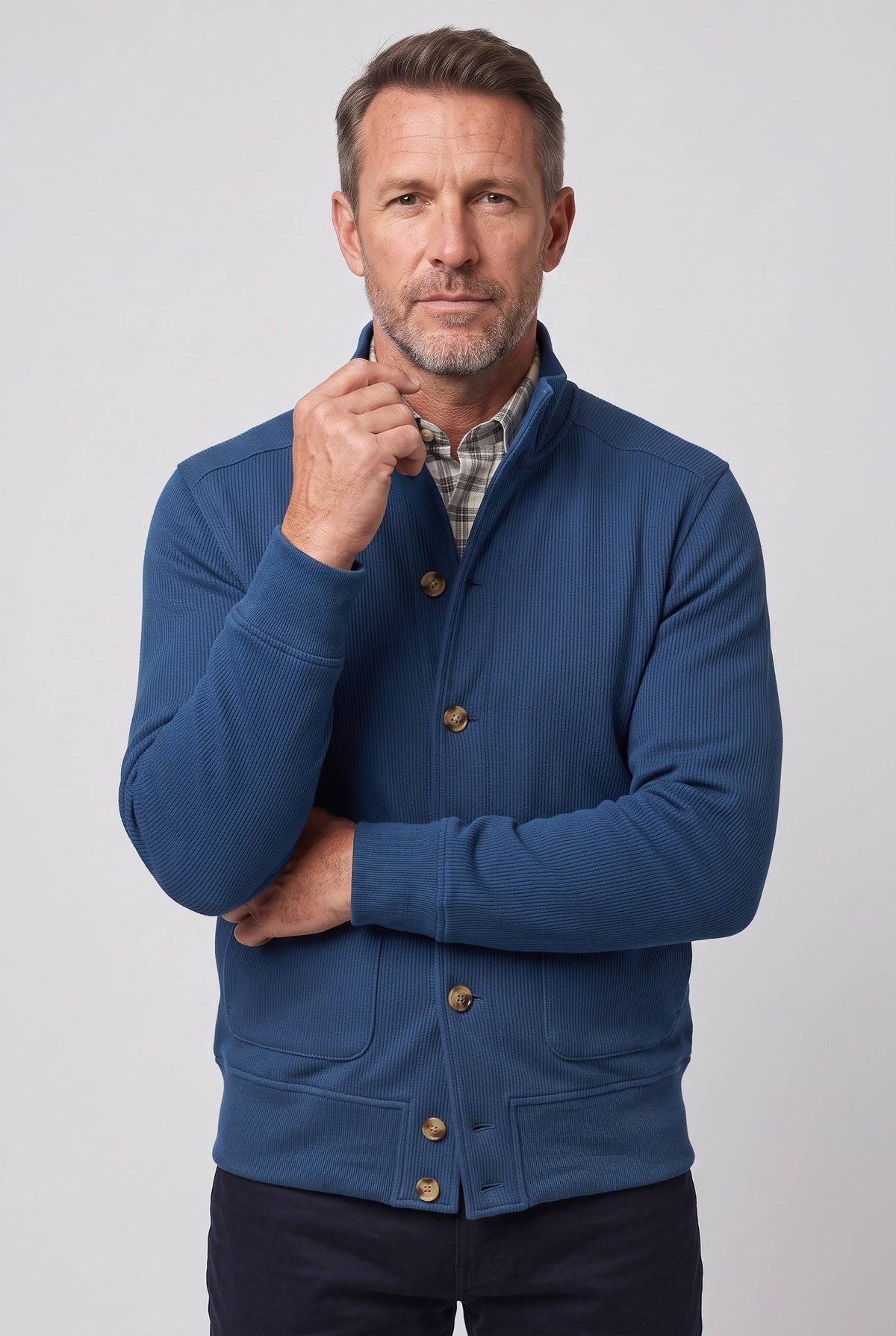 Men's Stand Collar Casual Jacket