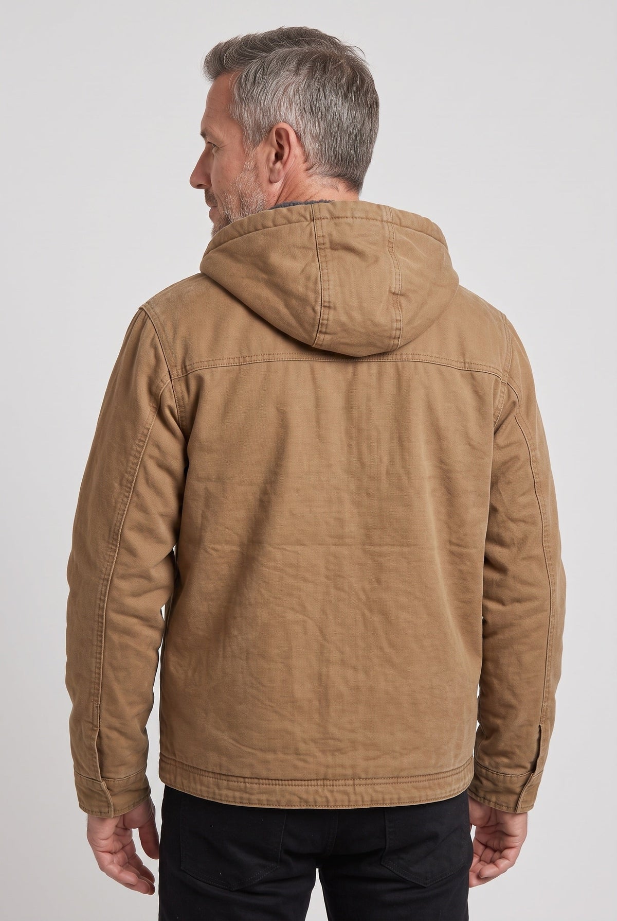 Men's Fleece Lined Hooded Jacket