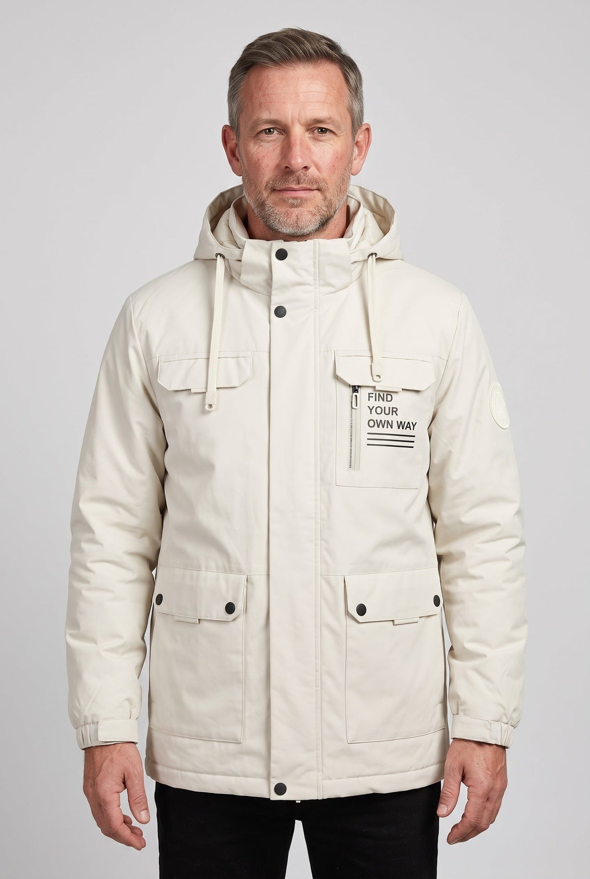 Men's Hooded Waterproof Utility Jacket
