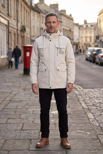 Men's Hooded Waterproof Utility Jacket