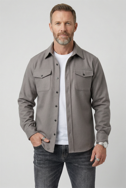 Men's Button Overshirt Jacket