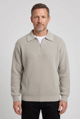 Men's Quarter Knit Zip Jumper