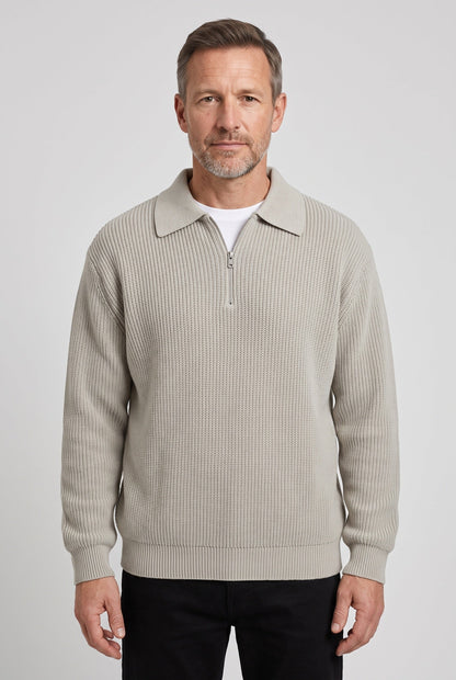 Men's Quarter Knit Zip Jumper
