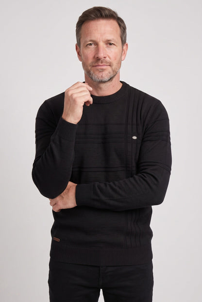 Men's Striped Crew Neck Jumper
