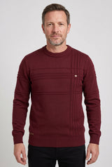 Men's Striped Crew Neck Jumper