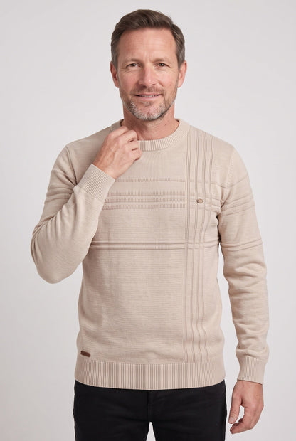 Men's Striped Crew Neck Jumper